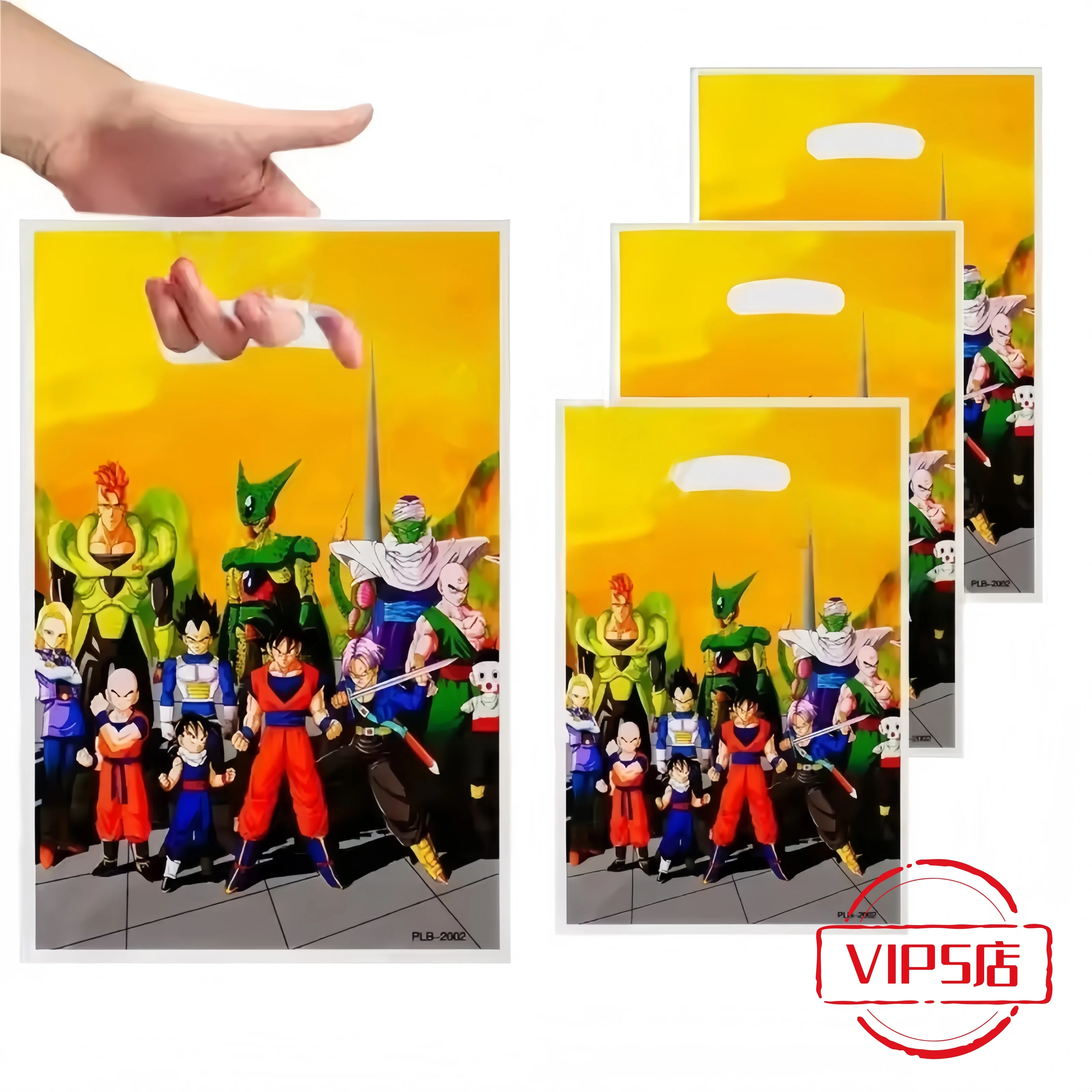 Goku Figure Dragon Ball Z thème anniversaire cadeau sac figurines Goku bonbons sac emballage cadeau cadeaux de fête enfants jouets fournitures