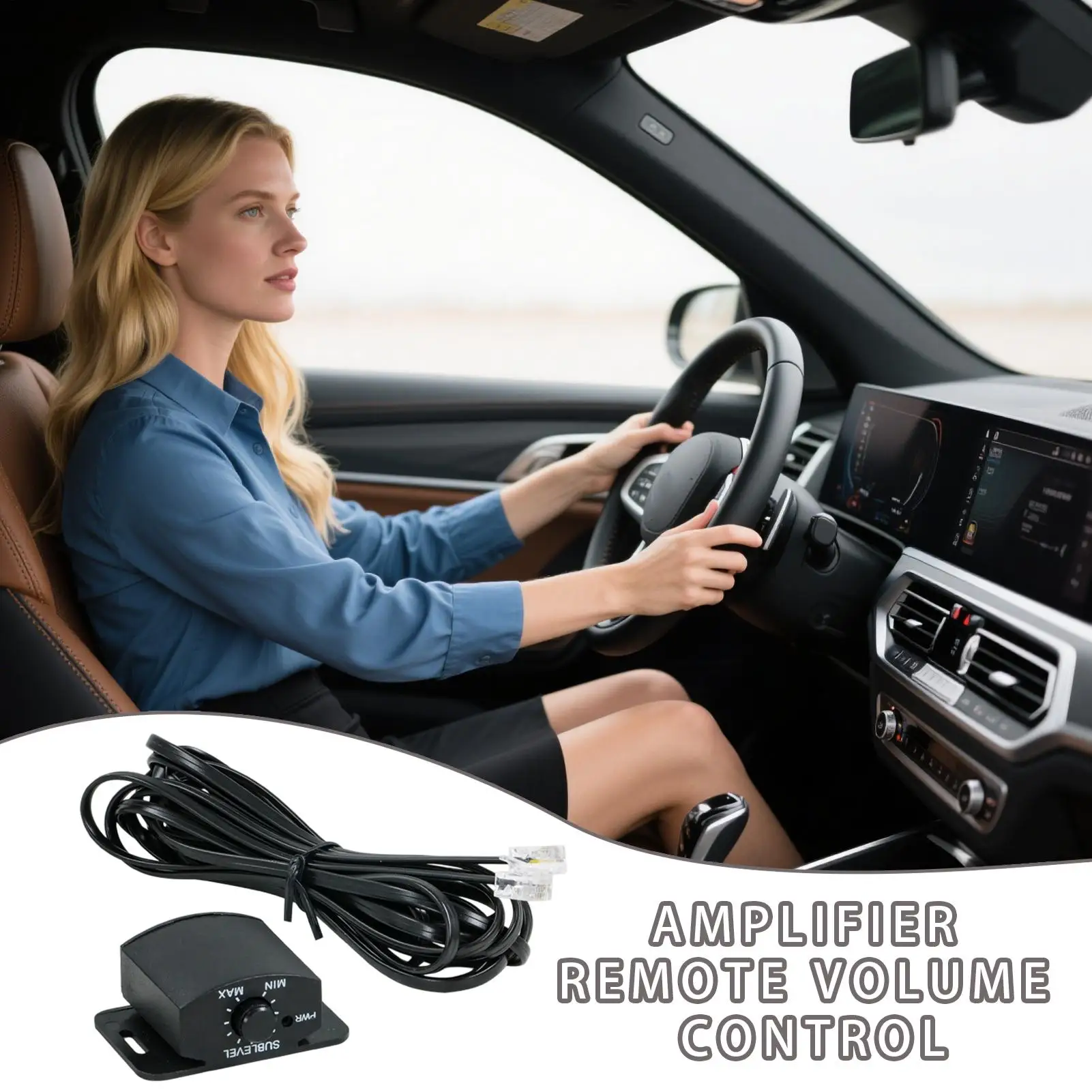 Amplifier Volume Control Knob Low Latency Car Amplifier Volume Control Knob for Urban Driving Commuting Travel Road Trips Family