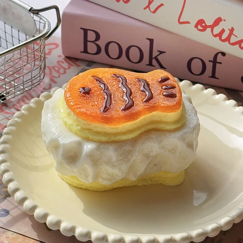 Premium Taiyaki Squishy Fidget-Spielzeug, Mochi Taba Niedlicher Fisch-Kuchen-Quetsch-Spielzeug, Tragbares Stressabbau-Gadget – Detail 3