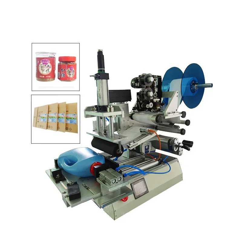 

Label Applicator Machine Small Semi-Automatic Flat Label Machine Manual Desktop Packaging Labeling Machines