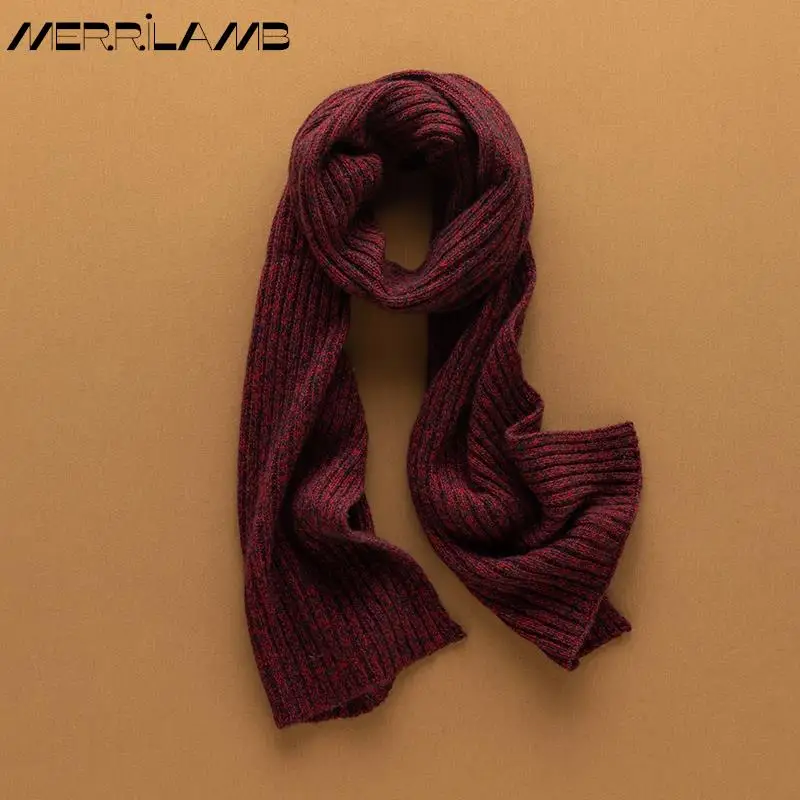 MERRILAMB 2022 Hot Sale 100% Goat Cashmere Knitting Scarf Women Winter New Fashion Thick Warm Soft Scarves For Ladies 168*35 CM