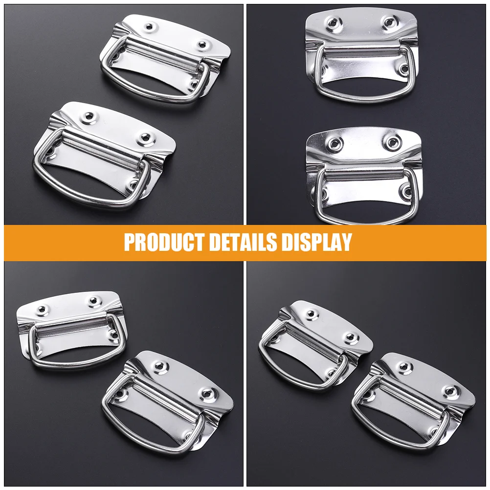 2 Pcs Industrial Luggage Handle Precision Craftsmanship Flush Mount Heavy Duty Chest Boat Cabinet Hardware Easy