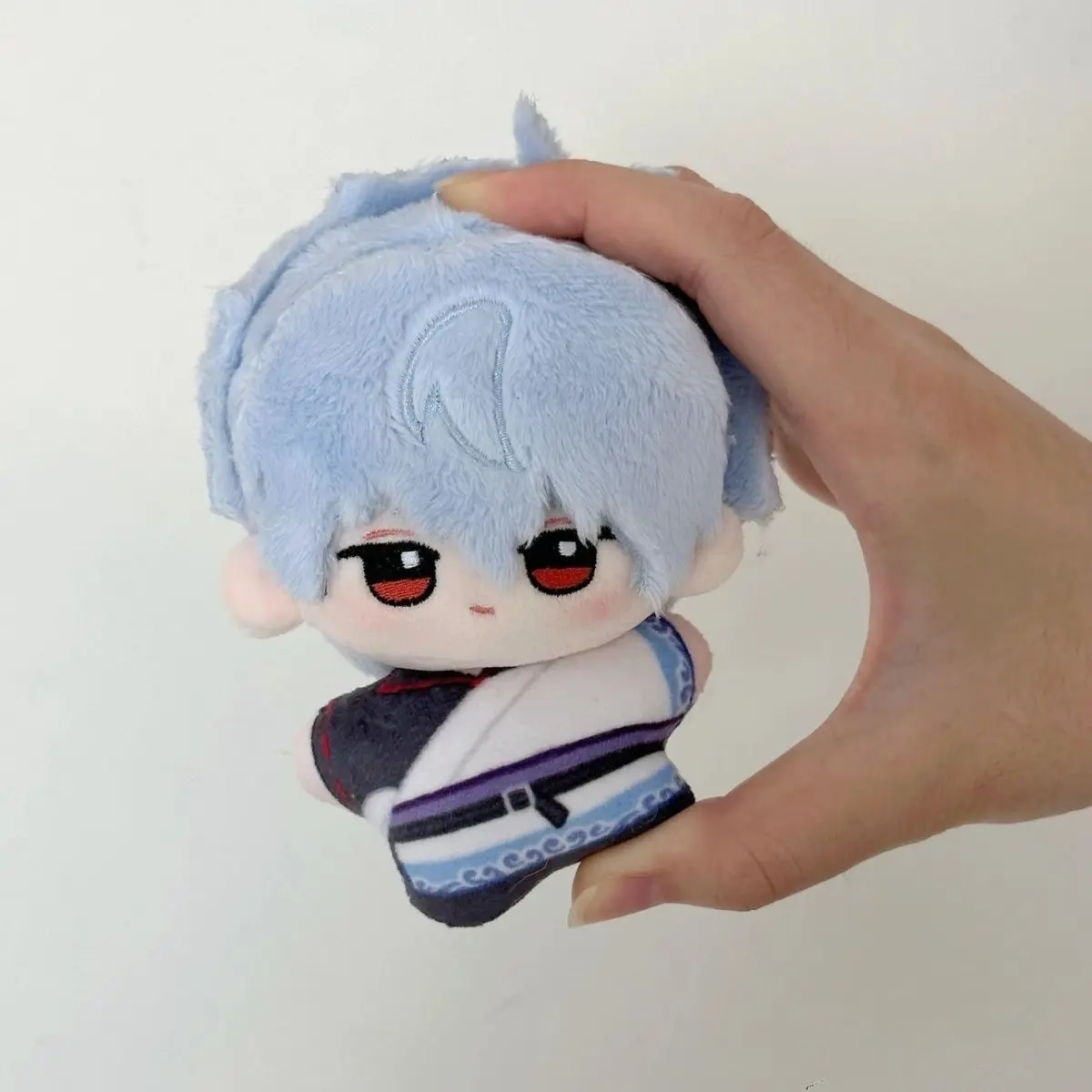 

New 10cm Anime Role Sakata Gintoki Cute Soft Plush Cotton Doll Starfish Body Cosplay Cartoon Stuffed Dolls Keychain Toys Gift