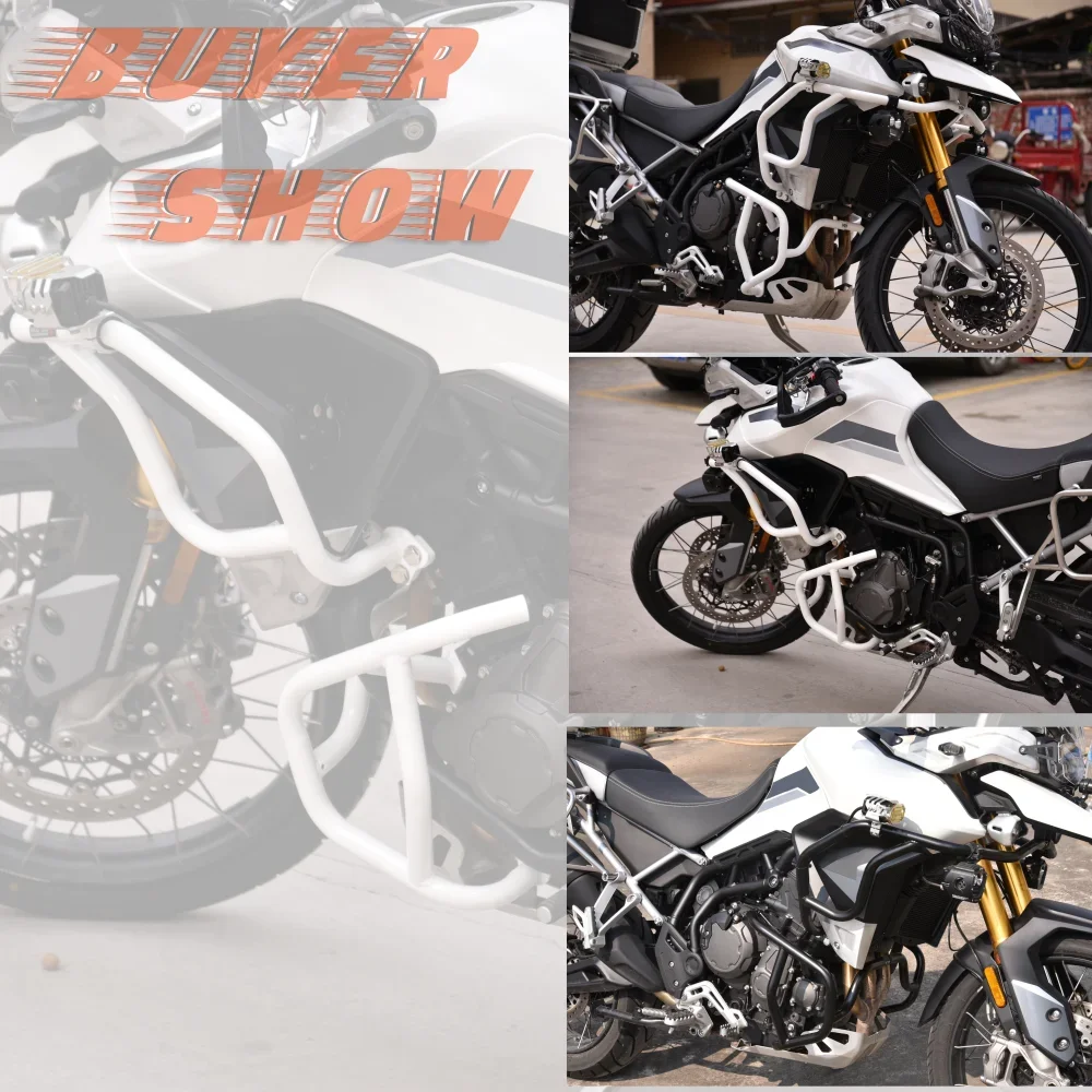 Crash Bar da motocicleta para Tiger 900 GT Rally Pro, acessórios do protetor do pára-choques, gaiola do acrobacias, guarda do motor, 2020, 2021, 2022, 2023