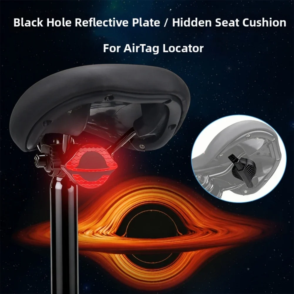 For-Bike Reflector Taillight Mounting For AirTag Locator Bracket Waterproof Enhanced Security Weather Resistant Bike Accessoris