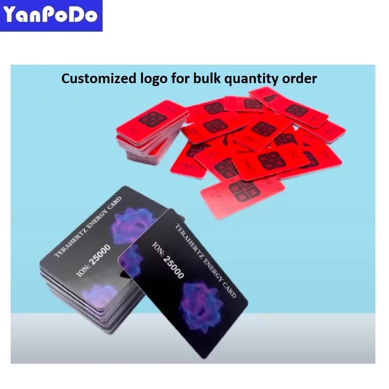 

100pcs/lot Customized Logo Printing High 0-3M Terahertz Chip Sub Health Conditioning Quantum THZ Chip Detector Energy Card