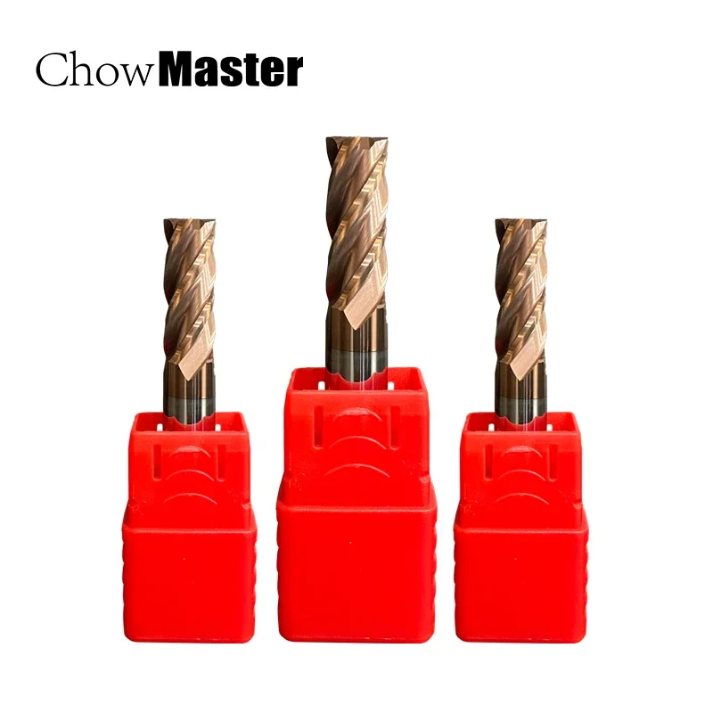 HRC55 Carbide End Mill 4Flutes Milling Cutter Alloy Coating Tungsten Steel Cutting Tool 1 2 4 5 6 8 10 12mm CNC machine Endmills