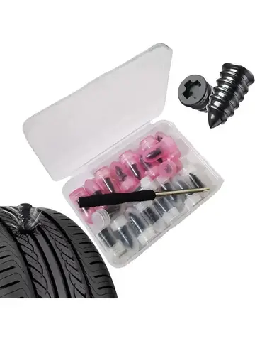 Vacuum Tyre Repair Nails Tire Repair Tool Set with Repair Glue Rubber Puncture Fix Kit for Car Truck Motorcycle