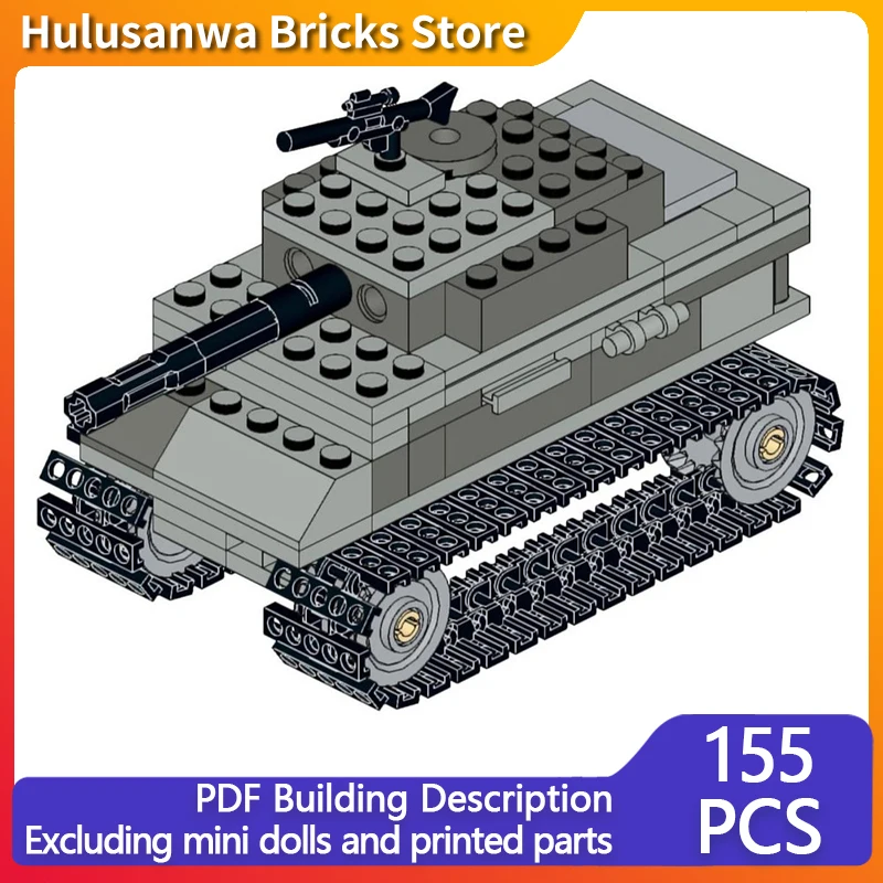 

Panzer IV WW2 Military Tanks Model MOC Building Bricks War Equipment Modular Technology Gifts Holiday Assemble Children Toy Suit