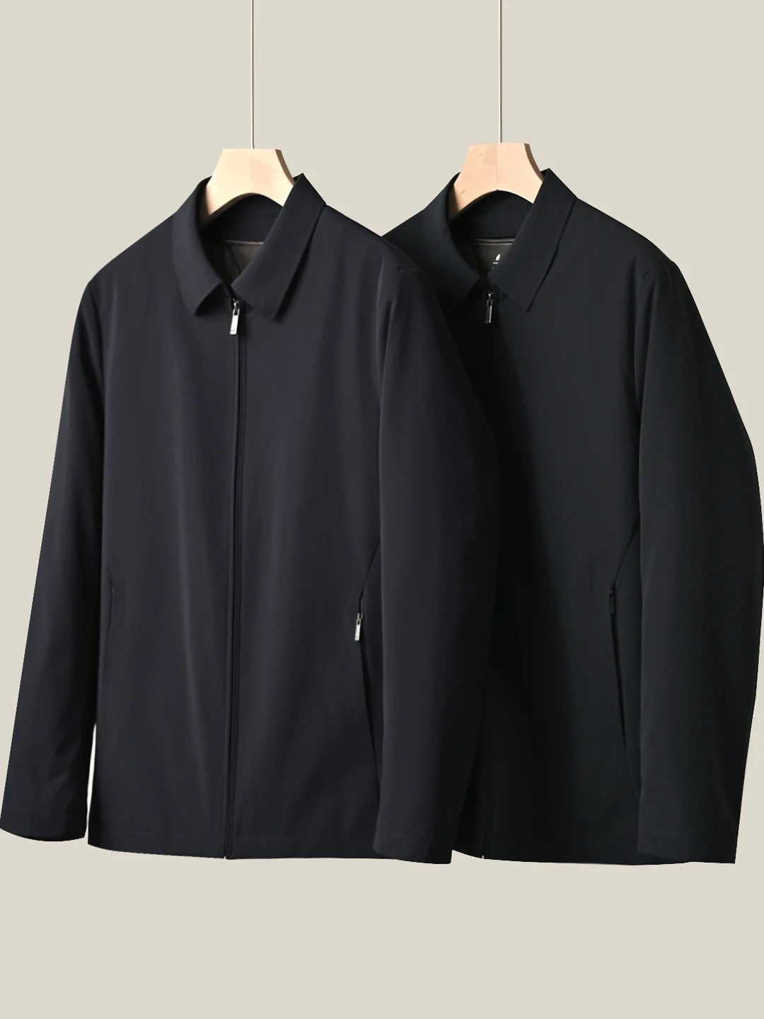 

Мужская пуховая куртка с 85% гусиным пухом, со съемной внутренней подкладкой, повседневная, с воротником-кардиганом, осенне-зимняя, с длинными рукавами, на молнии