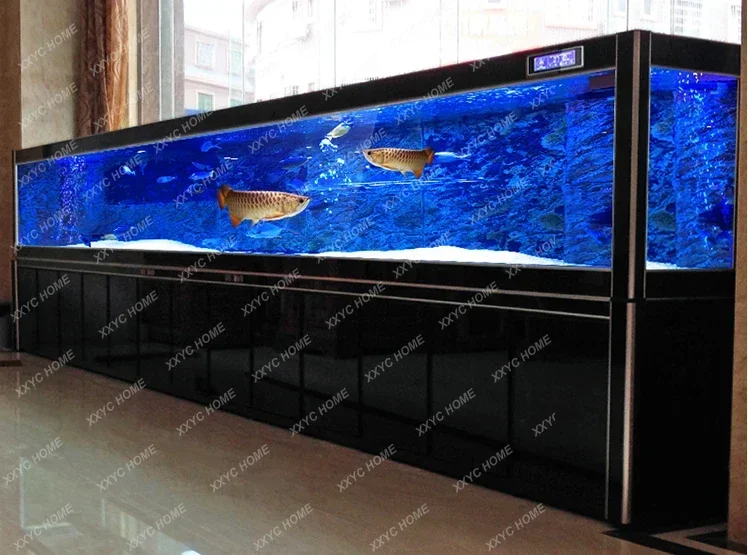 

Aquarium Ecological Living Room Screen Glass Bottom Filter Hallway Large Golden Dragon Fish Tank fish aquarium
