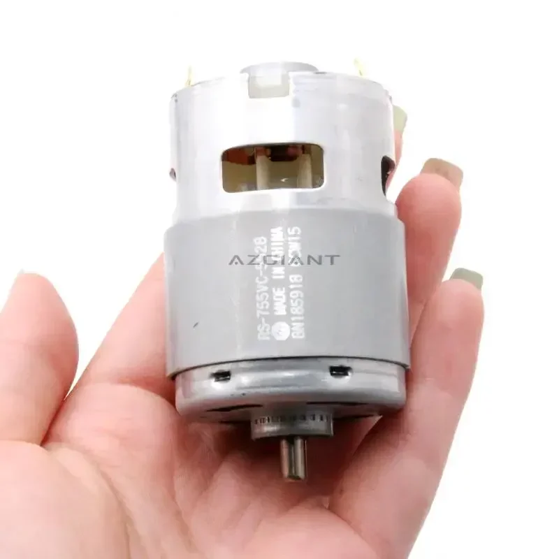 AZGIANT RS-755VC-5528 سيارة أداة الطاقة الكهربائية المحرك 6-36 فولت تيار مستمر فرشاة الكربون عزم دوران عالي قطع غيار السيارات مجموعات إصلاح كهربائية لتقوم بها بنفسك