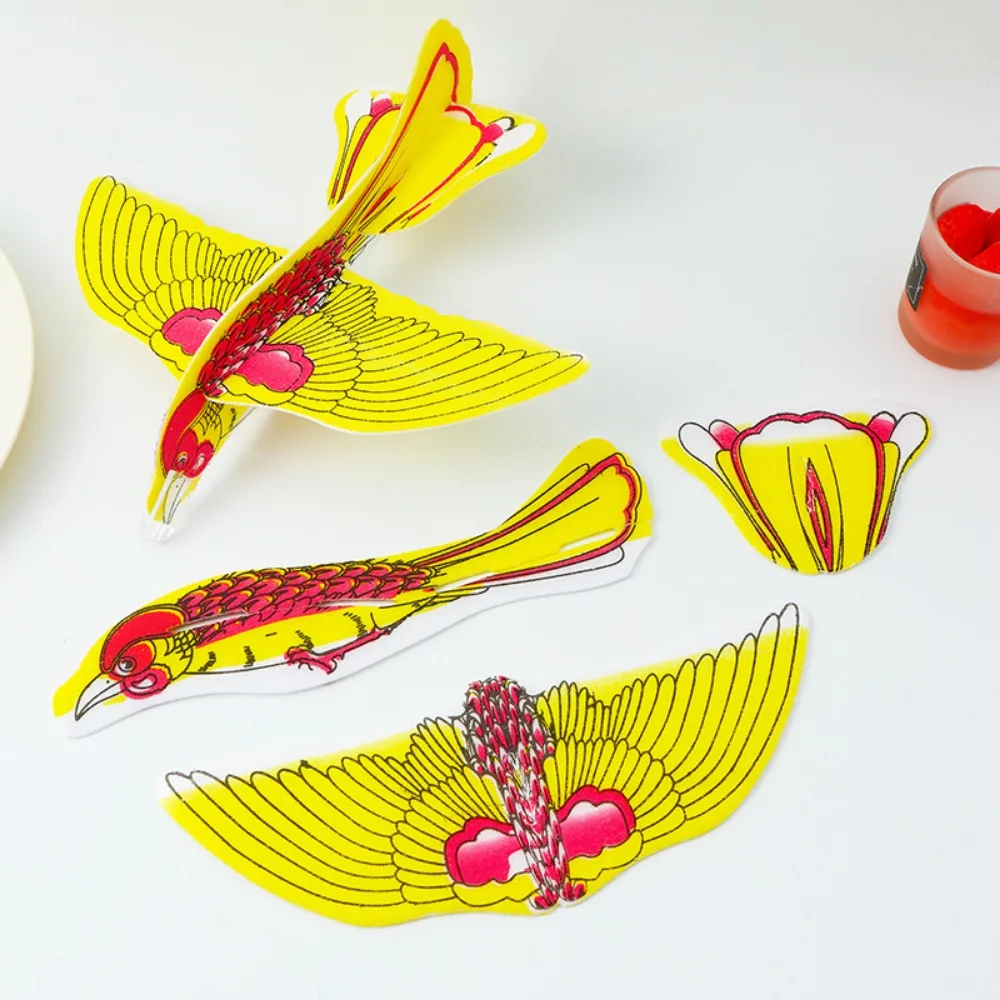 

10 шт. Новые пенопластовые летающие планеры 23*22 см, случайный цвет, самолеты-птицы для сборки своими руками, развивающие научные наборы