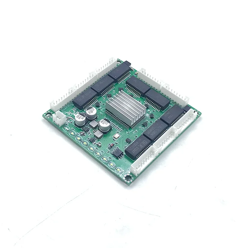 Mini Pcba 8 Poorten Networkmini Ethernet Switch Module 10/100/1000Mbps 5V-15V Bliksembeveiliging 4kv, Anti-Statische 4kv