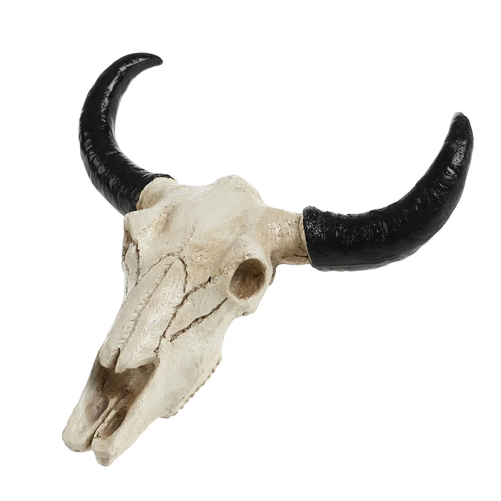 Skull Wall Hanging Decor Resin Bull Skull Head Ornament Chic Country Tribe Wild Style Animal Head Wall Decor Home