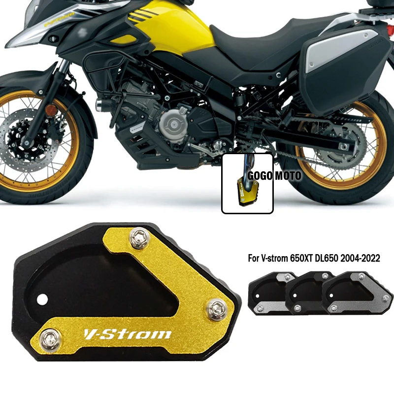 

For Suzuki Vstrom 650 DL650 650XT v-strom 650 xt VSTROM650 DL 650 2004-2024 2014 Motorcycle Accessories Side Stand Extension Pad