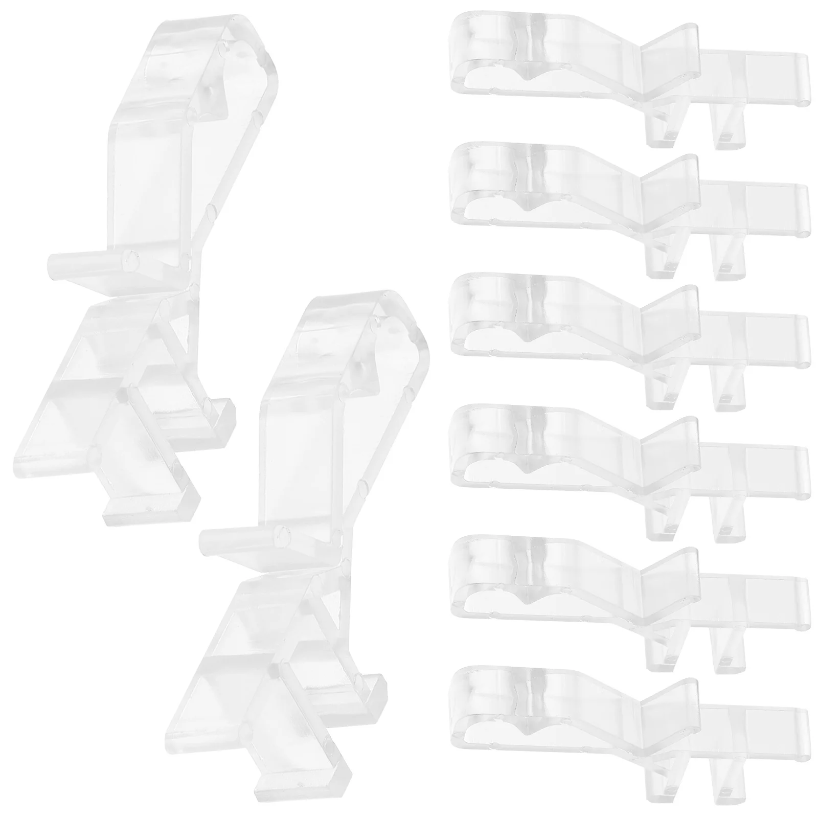 20 قطعة الستارة البلاستيك الشفاف أعمى المشابك ل ستائر النوافذ استبدال أجزاء المنزل أعمى إكسسوارات الستائر متجر مكتب #2