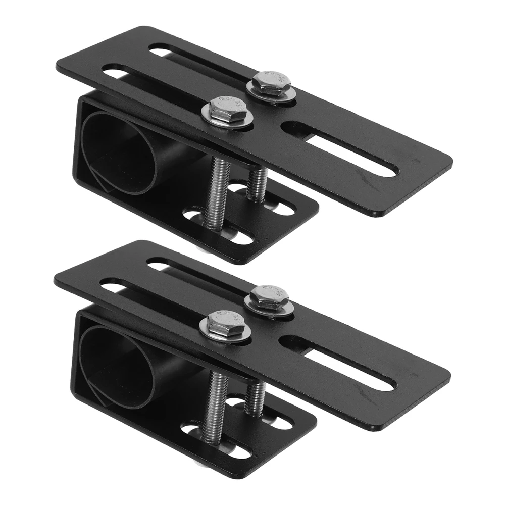 

Luggage Rack Buckle Roof Clamps Spotlight Bracket Universal Mounting Black Brackets for LED Bar Vehicle SUV Roof Racks Carbon