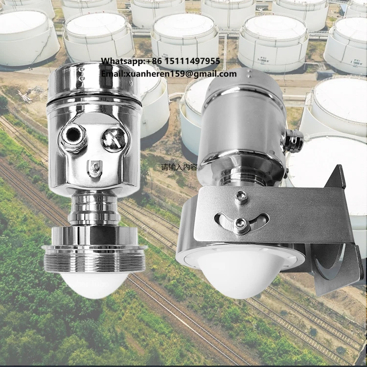 Radar Level Sensor Meter Offshore Oil Gas Marine Use 0.1% Accuracy Aluminum Stainless Steel Robust Tough Conditions 76-81GHz