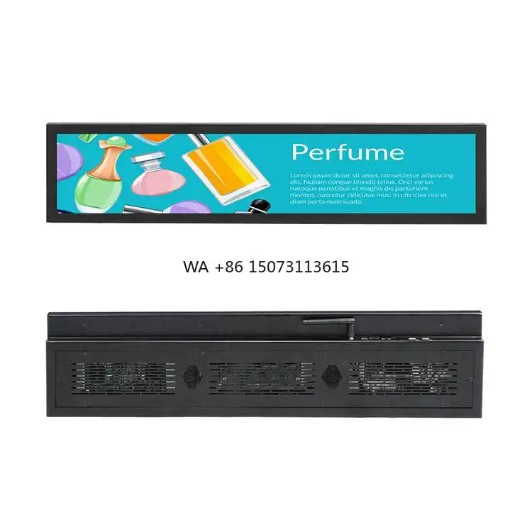 

16.4 Inch Stretched Lcd Panel Touch Android Media Player bar Shelf Edge Screen Digital Signage Manufacturer