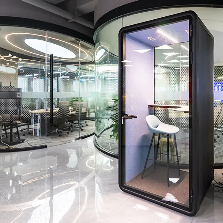Demountable Soundproof Office Pod Single Person Privacy Phone Booth for Quick Installation