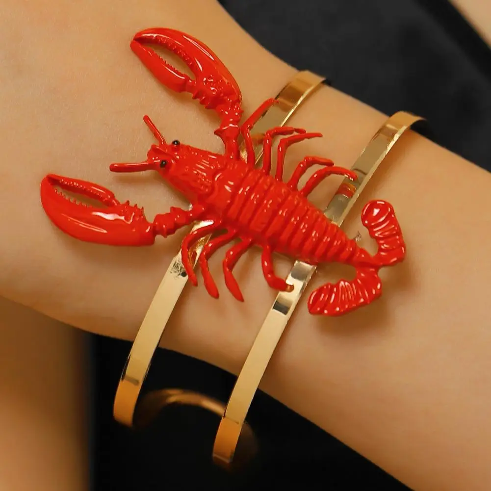 ensemble-de-bijoux-fantaisie-3d-avec-accessoire-en-forme-de-crabe-2-pieces-bracelet-et-bague-ajustables-pour-femmes-decoration-3d-de-crabe-simule-cadeau-ouverture-pour-le-doigt