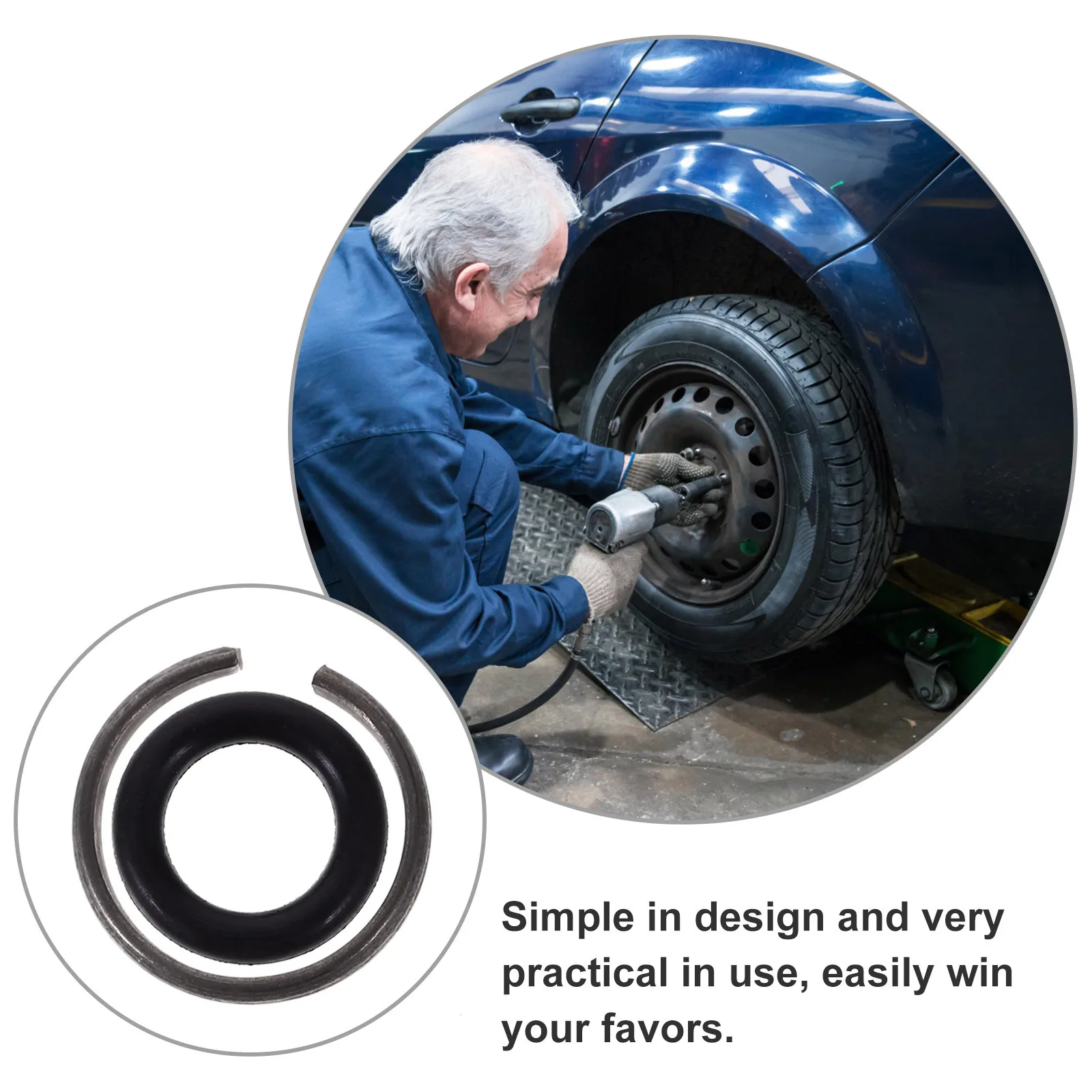 

12Sets Retaining Ring for Impact Wrench Strong Grip Wrench Socket Rings Friction Clip for High Torque Power Tool Accessories