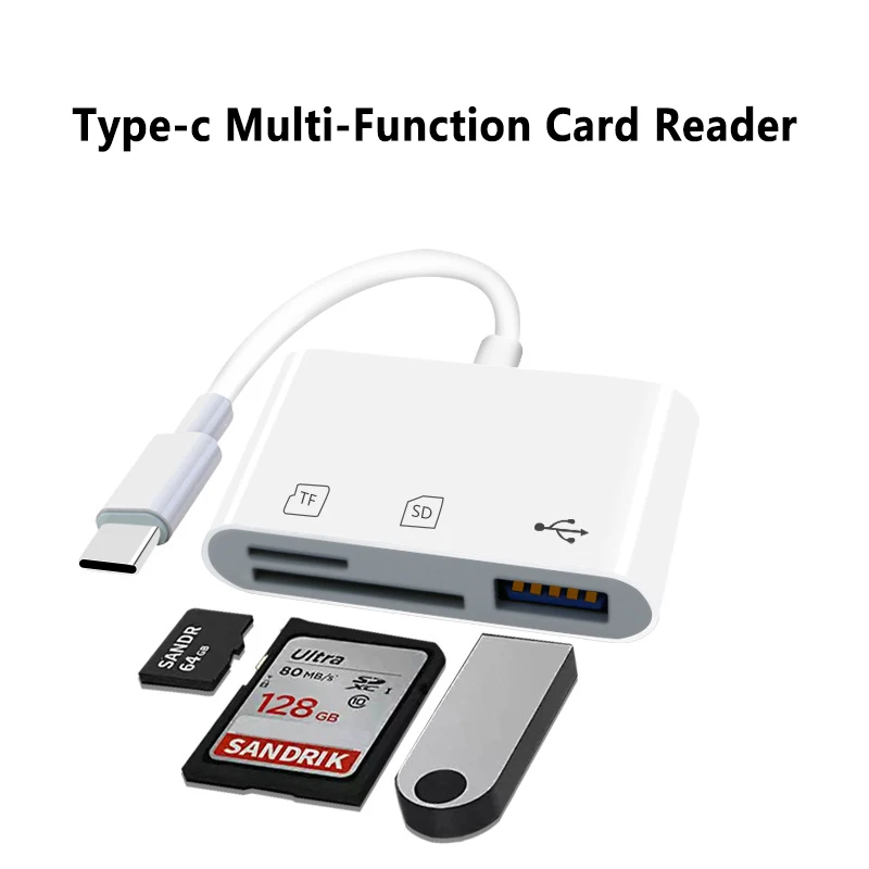 UTHAI YK0019 Type-c SD Card Reader Camera OTG Cable Memory Card Converter Type-c Mobile Phone Card Reader