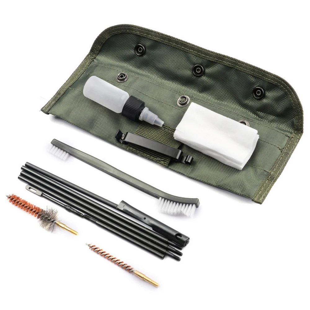 Tactical Rifle Gun Brushes Set Brushes Cleaning Set Tool For 5.56mm, 20 - 25 Caliber Etc Gun Cleaner Kit Hunting Accessory