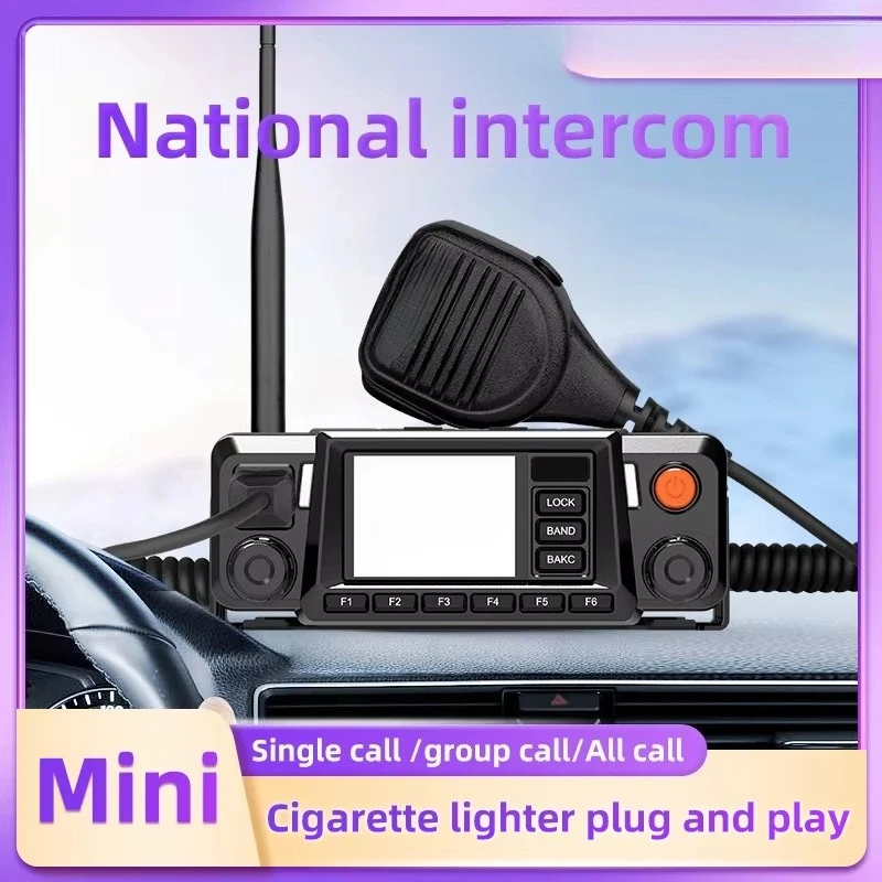 4G car walkie-talkie car radio with real PTT 20w output power free global POC