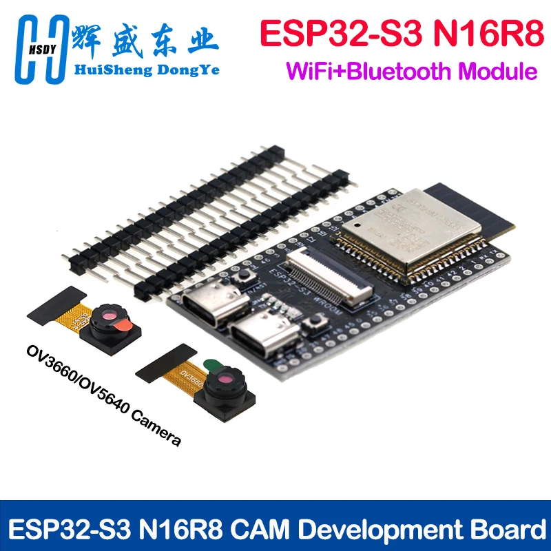 ESP32-S3 WROOM N16R8 CAM Development Board WiFi+Bluetooth Module OV2640/5640 Camera