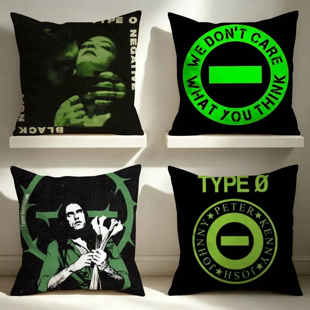 Rock Band Type O Negative  Square Pillow Case Multi Sizes For Car Home Bedroom Decor Custom Valentine Gifts