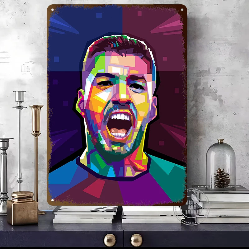 Luis Suárez Football Player Wall Art Metal Posters Custom Vintage Metal Tin Signs for Fans Room Home Decor Decoration Bedroom