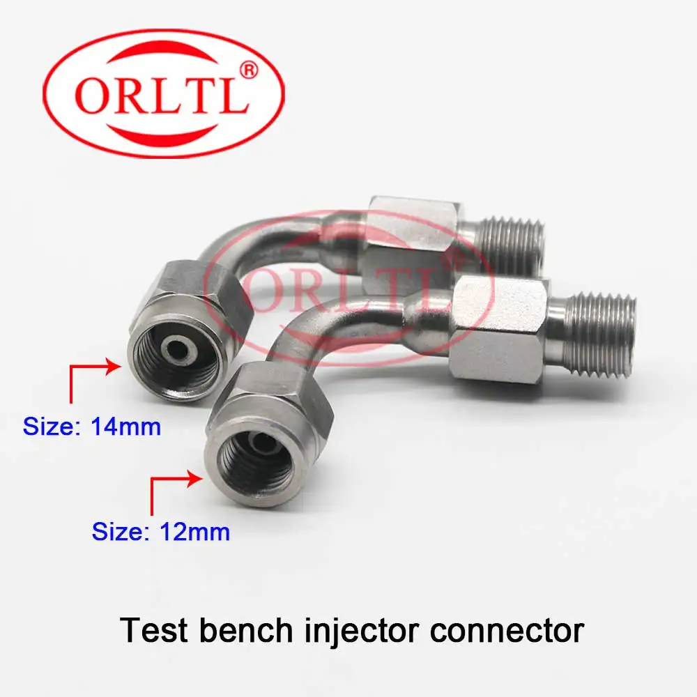 ORLTL Diesel Injector Test Bench Connector M14-M12 (12mm) M14-M14 (14mm) 16mm 18mm for DENSO, BOSCH, DELPHI Oil Return Detection