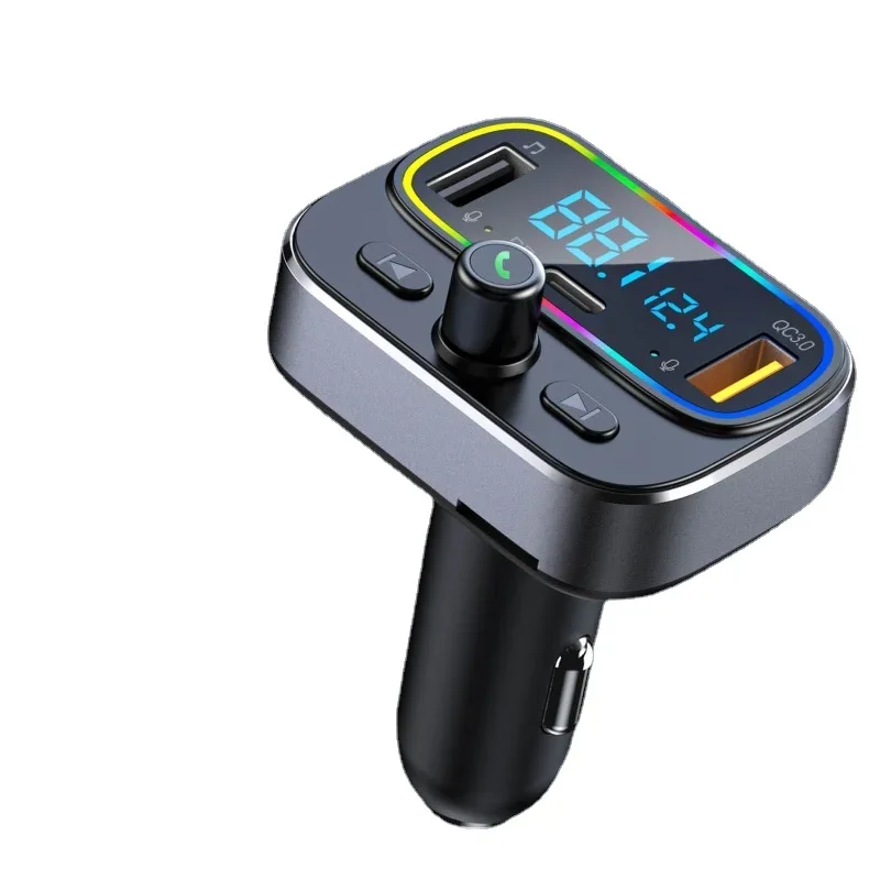 T66 RGB Car Bluetooth MP3 Player , PD 20W Flash Charging, High-Quality Lossless Sound Handsfree Kit, FM Transmitter - Detail 1