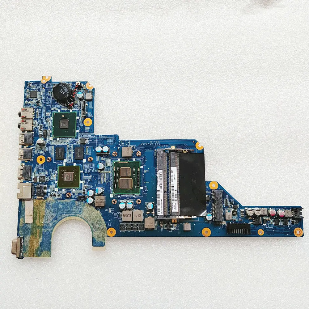 

For HP Pavilion G4 G6 G7 Mainboard HM55 DDR3+Core i3-370M 655985-001 Laptop Motherboard DAR18DMB6D0 DAR18DMB6D1 R18D Mainboard