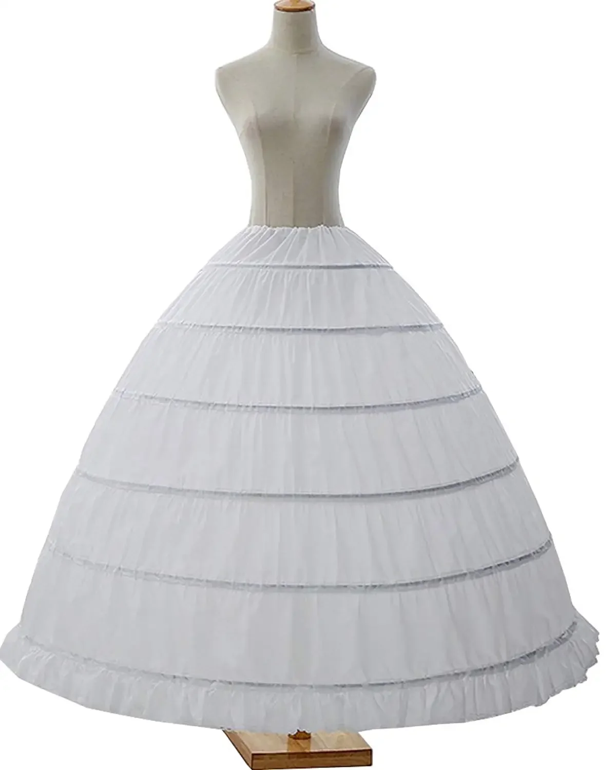 

Ball Gowns 8 Hoops Puffy Wedding Petticoat Marriage Skirt Crinoline Underskirt Accessories