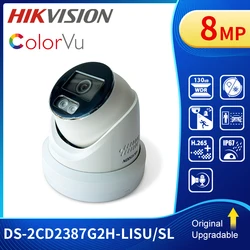 Hikvision DS-2CD2387G2H-LISU/SL 8MP ColorVu Fixed Turret Network IP Camera Smart Hybrid Light POE Two-way Audio