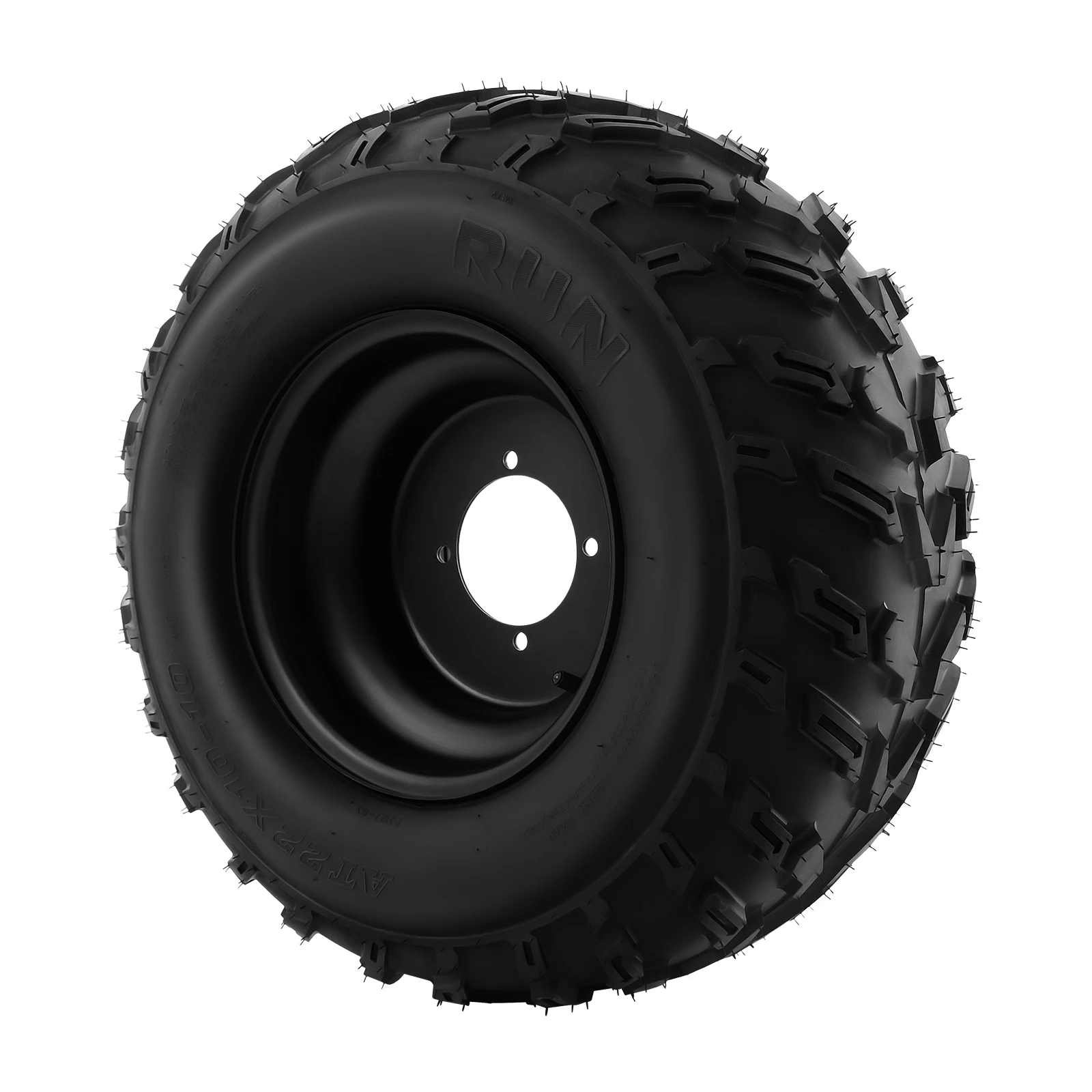 

22x10-10 ATV Quad Tire with Rim 10 Inch ATV Wheels For 200cc 250cc Quad UTV Off Road Go Karts As Front Or Rear Wheel