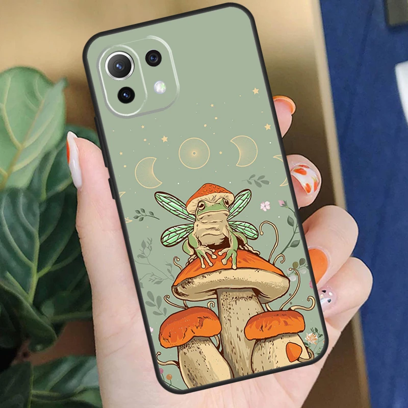 เคส cottagecore FROG aesthetic สำหรับ Xiaomi 13T PRO 12T 11T 14 12 13 Lite 12X poco X5 X3 F5 Pro X4 F3 F4 C65ฝาครอบ M5s