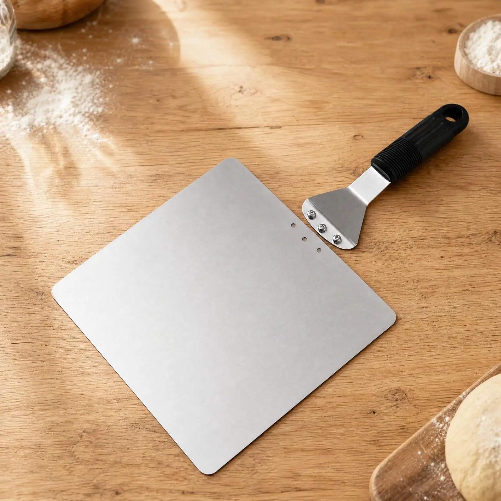 Cake Transfer Peel Rust-Resistant Square Pizza Paddle Easy to Clean
