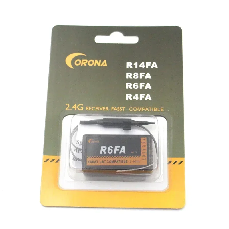 Corona R4FA/R6FA/F8FA/R14FA 2.4Ghz Dual Antenne FASST LBT Compatibel FUTABA Ontvanger Receptor Voor RC FPV Vaste vleugel Drones Onderdelen