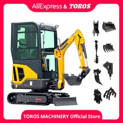 China 1.6 Ton 1.8 Ton Hydraulic Mini Excavator Machine 1600KG Small Digger EPA/EURO 5 Crawler Excavator Customizable For Sale