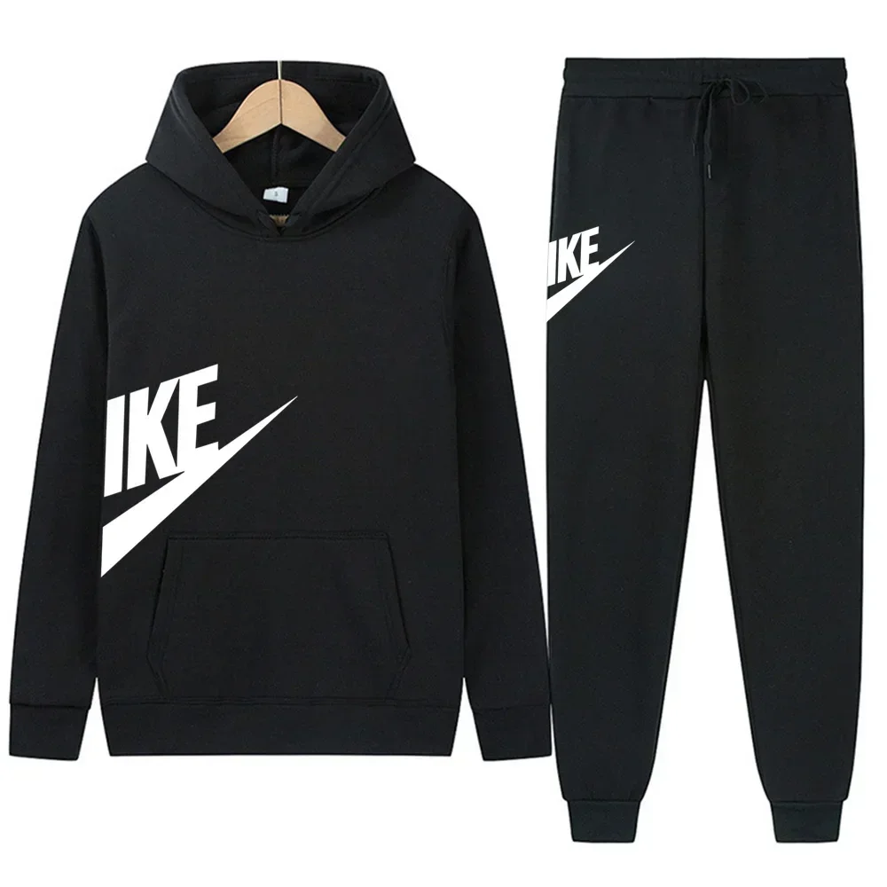 

Men's sweatshirt set 2025 Autumn/Winter new style hooded sweatshirt + casual pants fitness sweatpants set