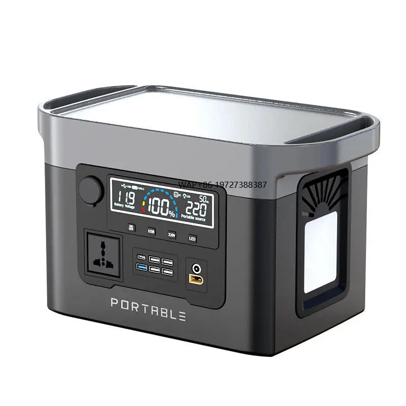5000W Solar Panel Notebook Car Battery Start Night Fire Medical Rescue Emergency Outdoor Mobile Energy Storage Power Supply