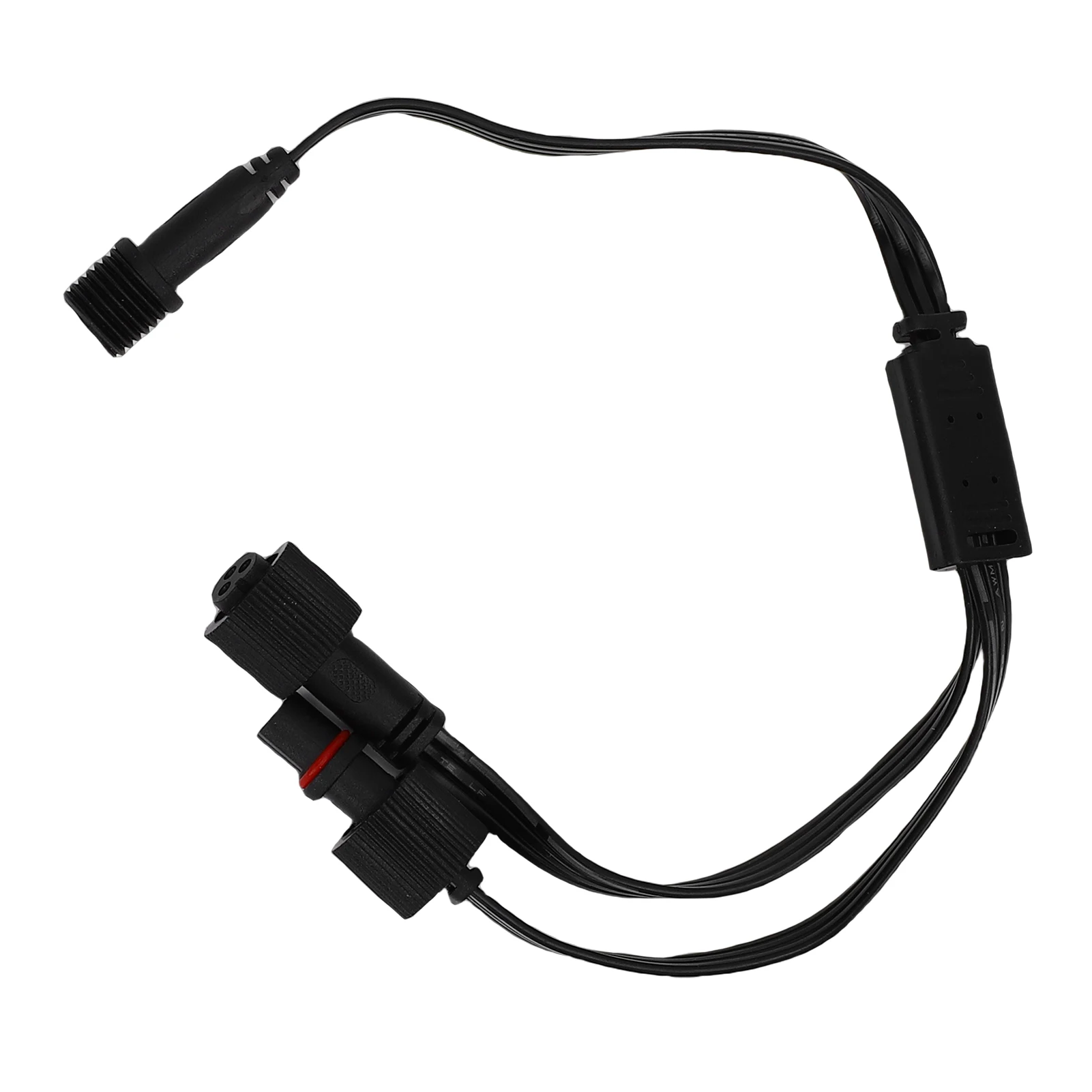 1 Male to 2 Female Y Splitter for Govee H705A H705B H705C Permanent Outdoor Light 3 Pin Extension Cord Y Shaped Extension Cable