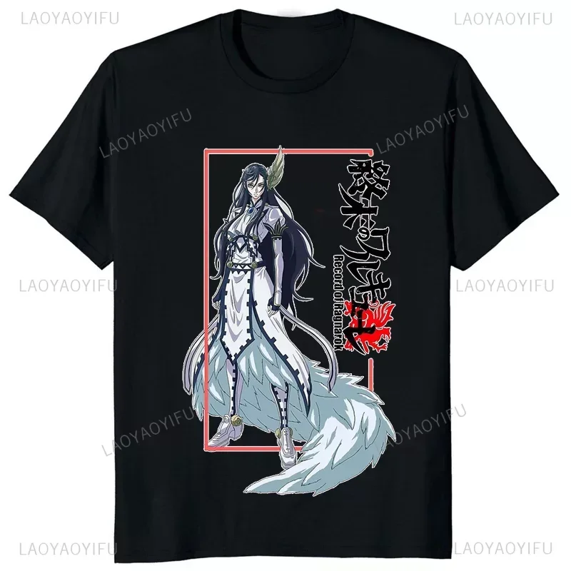 New Japan Anime Record of Ragnarok Buddha Print Male T-shirt Cotton Short Sleeve T Shirts Harajuku Men Clothing Streetwear Tee