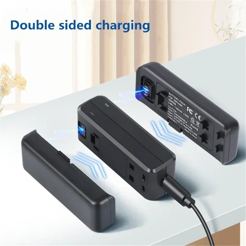 Portable Fast Dual Charging Battery Base Charger Hub Neutral for 360 ONE RS R Edition Panorama Action Camera