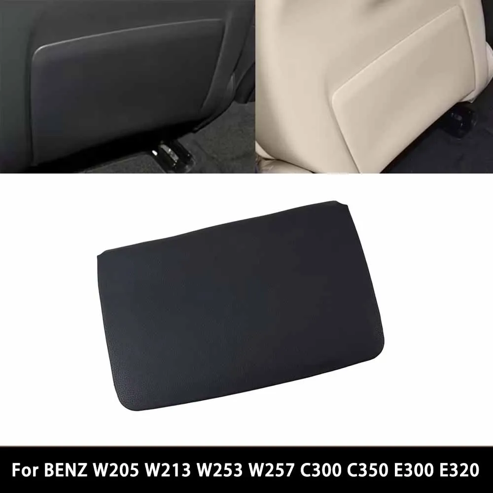 For BENZ W205 W213 W253 W257 C300 C350 E300 E320 GLC200 GLC300 CLS300 Car Seat Backrest Leather Storage Pocket Cover
