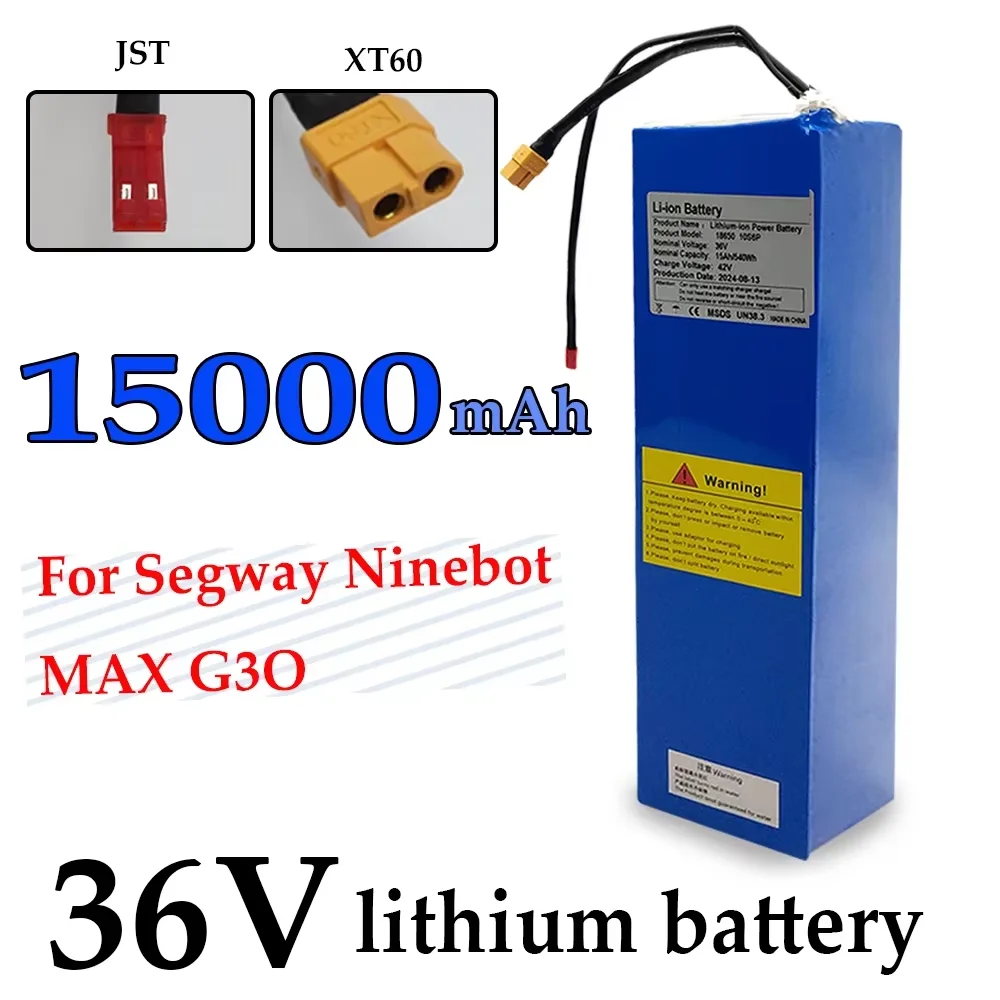 

LI-ION Battery Pack 36V 15000mAH 540Wh 18650 for Segway Ninebot MAX G30 Electric Scooter Special